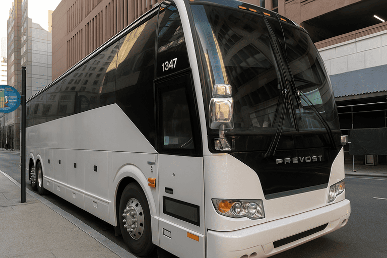a Ypsilanti Charter Bus coach bus