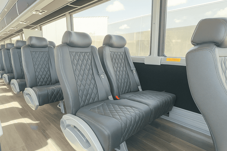 interior of Ypsilanti Charter Bus charter bus