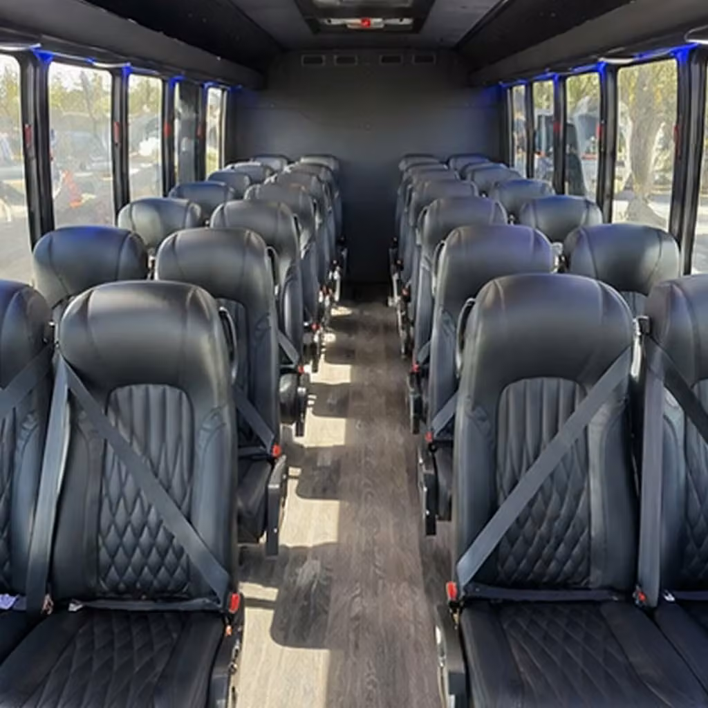 25 passenger minibus interior