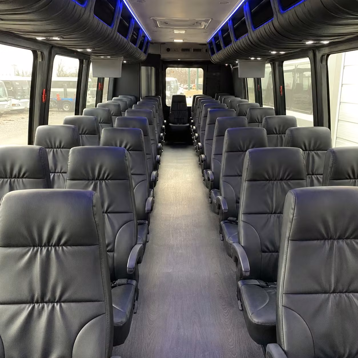 28 passenger minibus interior
